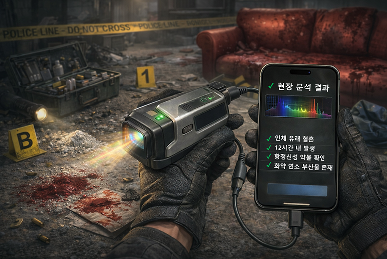 범죄현장 화학물질 즉답판별 기술개발 